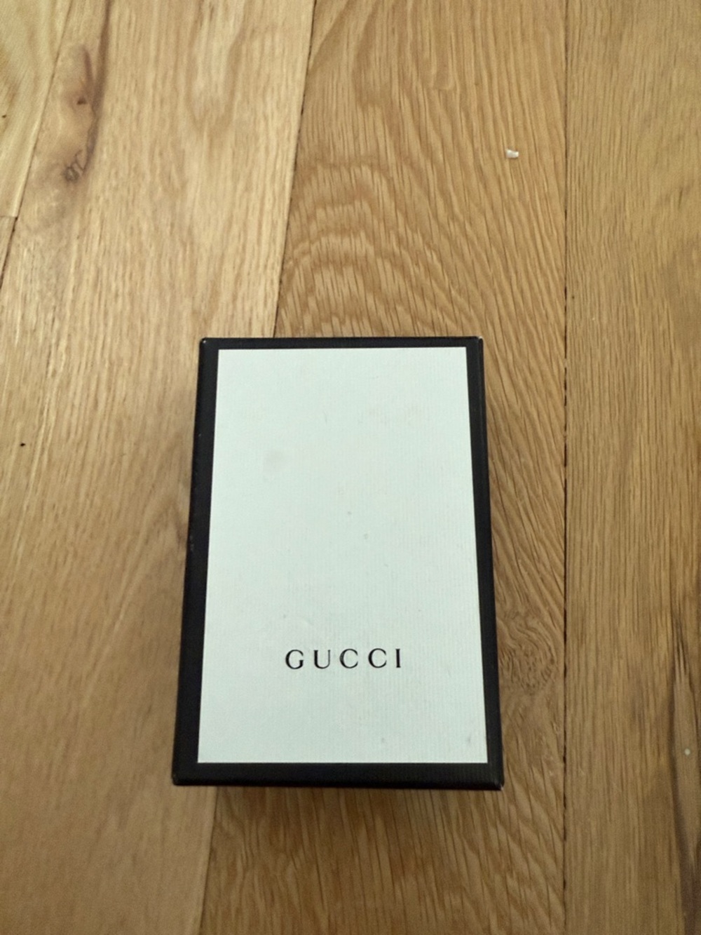 Gucci Black-Trim White Logo Box